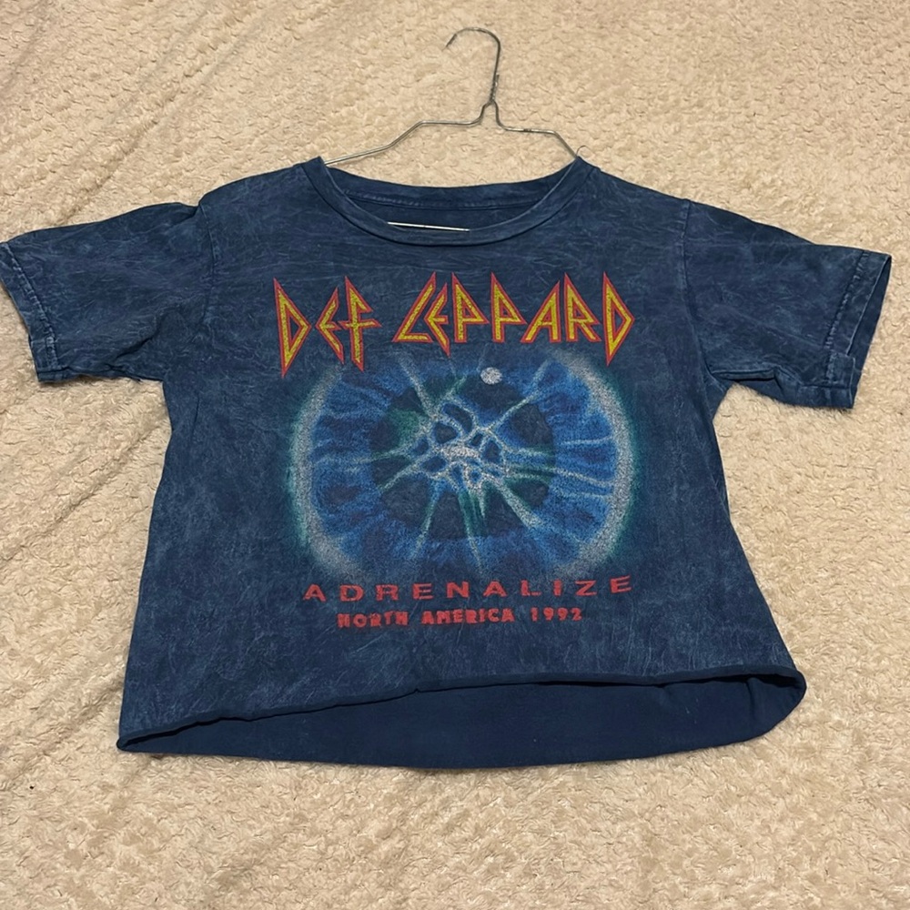 Def Leppard crop top